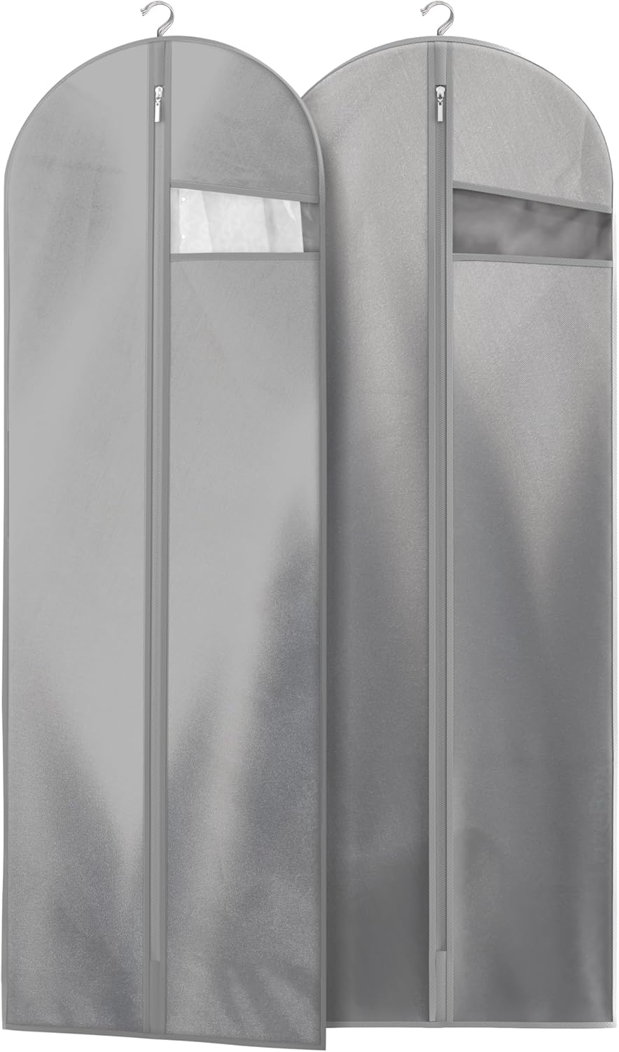 Lazebox 43 Travel Garment Bag with Accessories Zipper Pocket. Heavy Duty Suit Bag for Suits. Tuxedos. Dresses. Coats. Black. 1 pack : Clothing. Shoes & Jewelry